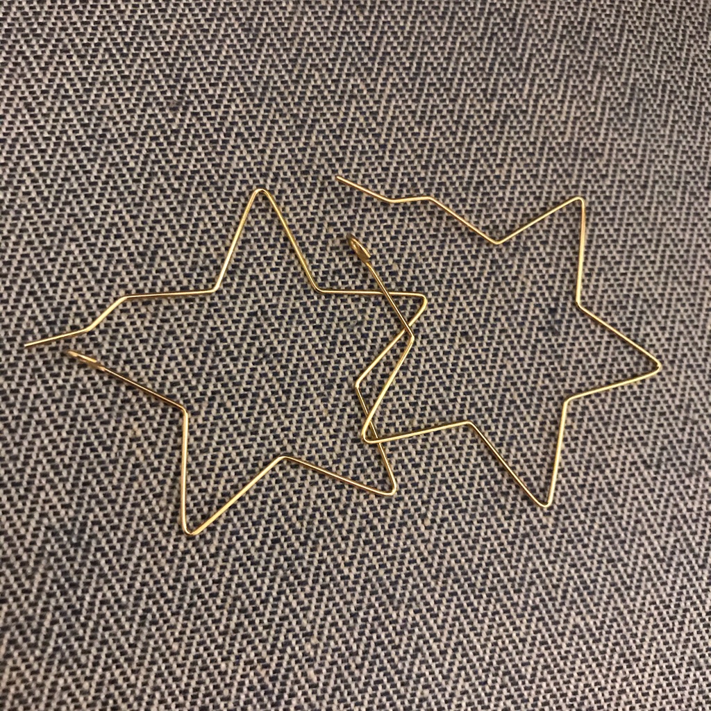 Star Loop Earrings